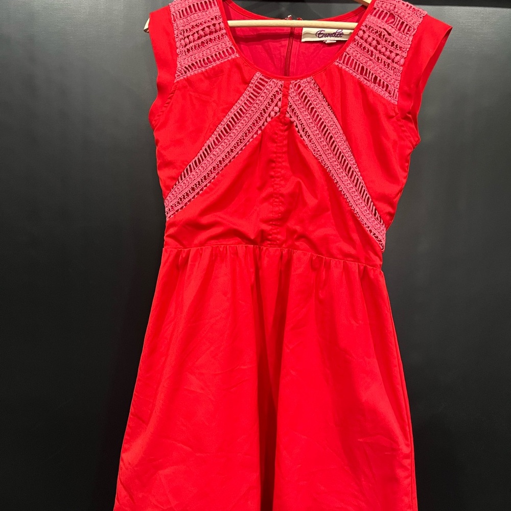 Emmelee Vibrant Red Dress